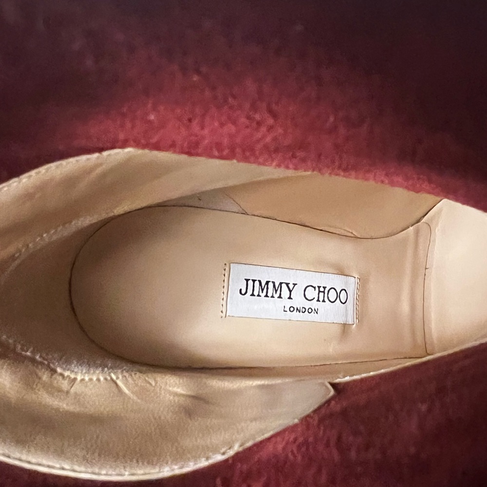 JIMMY CHOO.NWOT.AUTHENTIC.Major 85 Bordeaux Suede & Calf Leather Ankle Bootie.8. - Picture 8 of 10